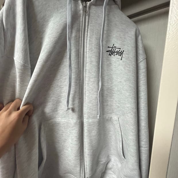 스투시 애쉬헤더 후드집업 m