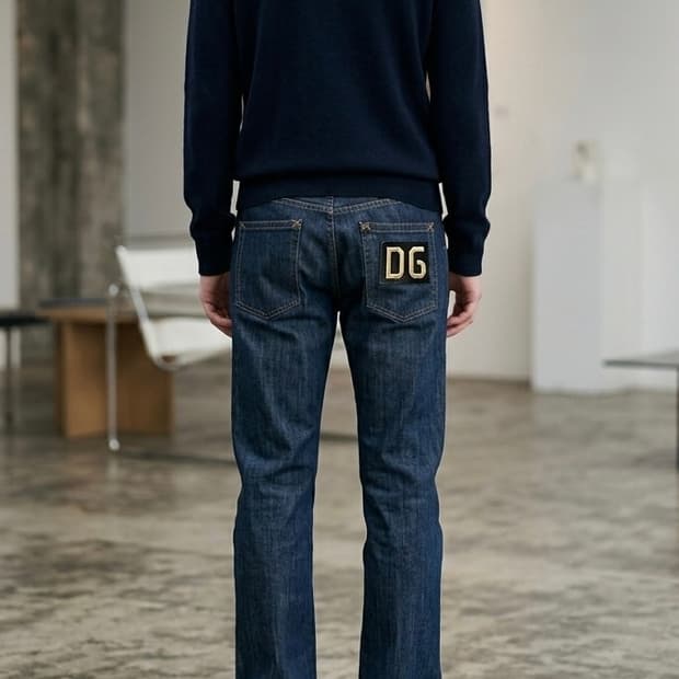 31) 돌체앤가바나 송치 금장 청바지 