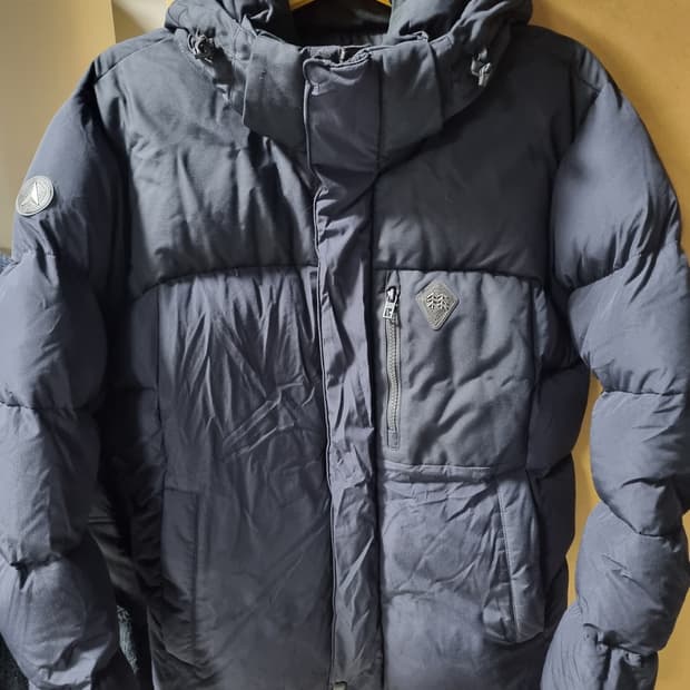 코오롱 남성 윈드스퍼 쉘 구스패딩 