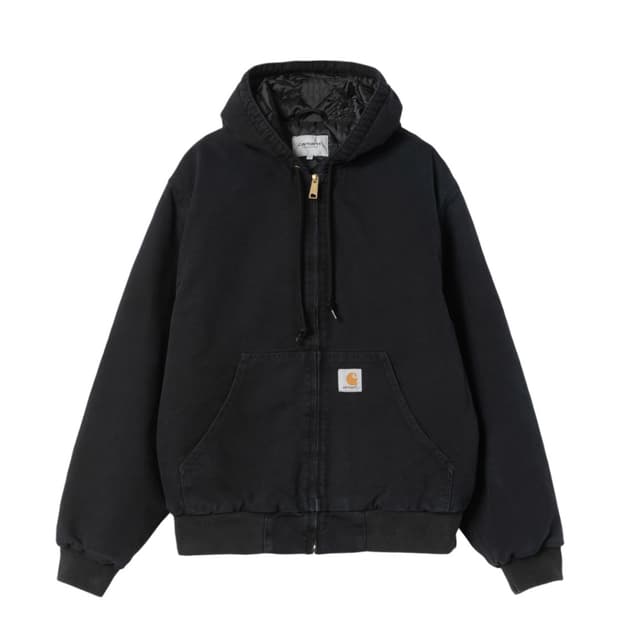 칼하트 OG 액티브 자켓 블랙 스톤 캔버스