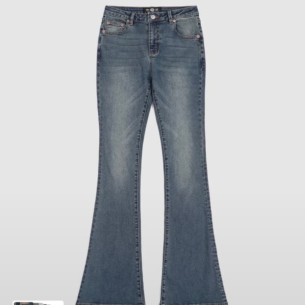 배드블러드 0119 로우라이즈 붓컷 진 미드블루 9사이즈