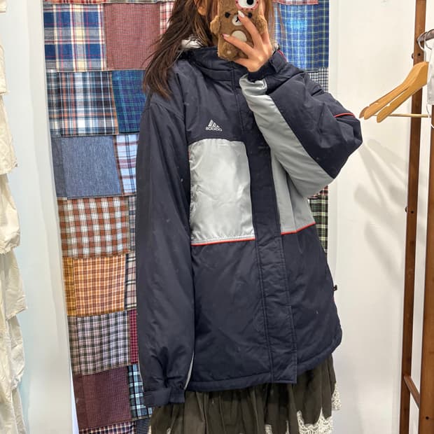 아디다스 누빔 패딩자켓