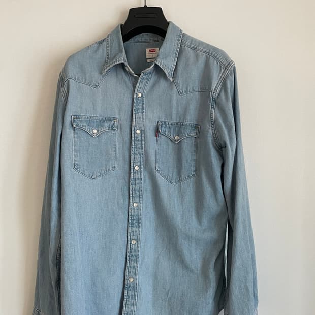 리바이스 데님 셔츠 긴팔 L