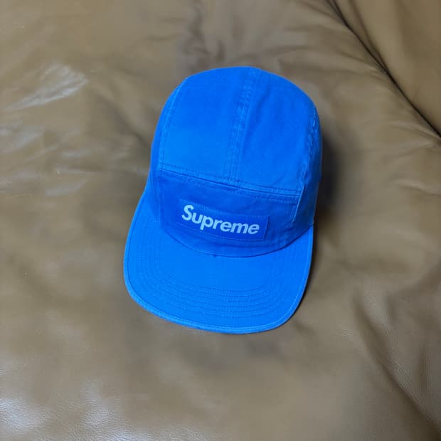슈프림 캠프캡 모자 박스로고 24ss 라이트 로얄