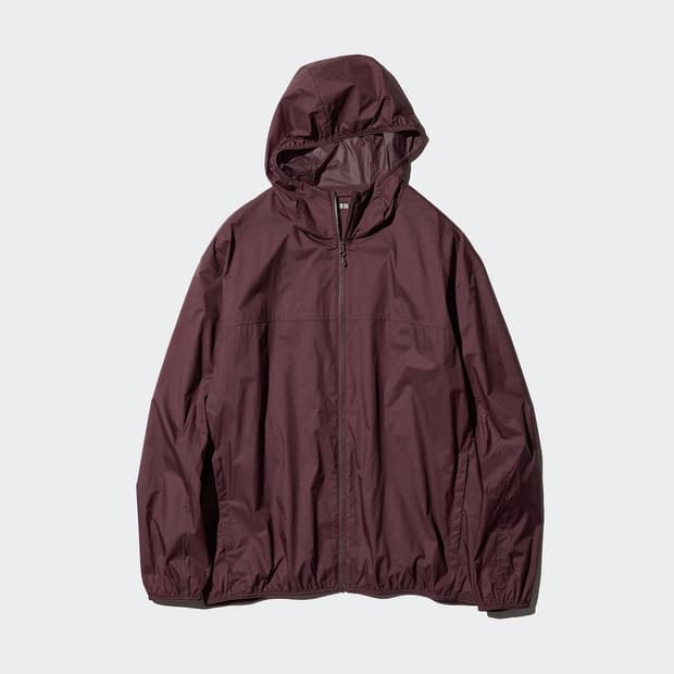 [유니클로] UV 포켓더블 바막파카(와인)