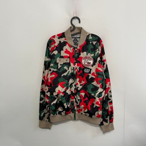 지프 카모플라쥬 자켓 바람막이 100