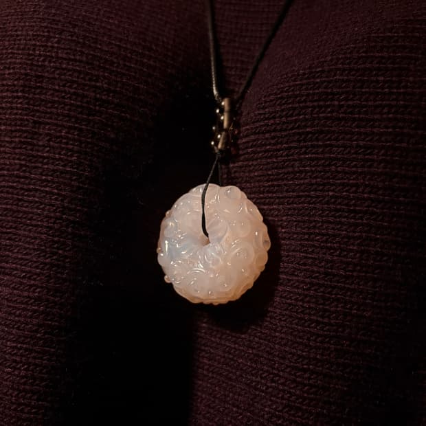 [Only4U] 오리엔탈 볼드 연꽃 평안구 목걸이