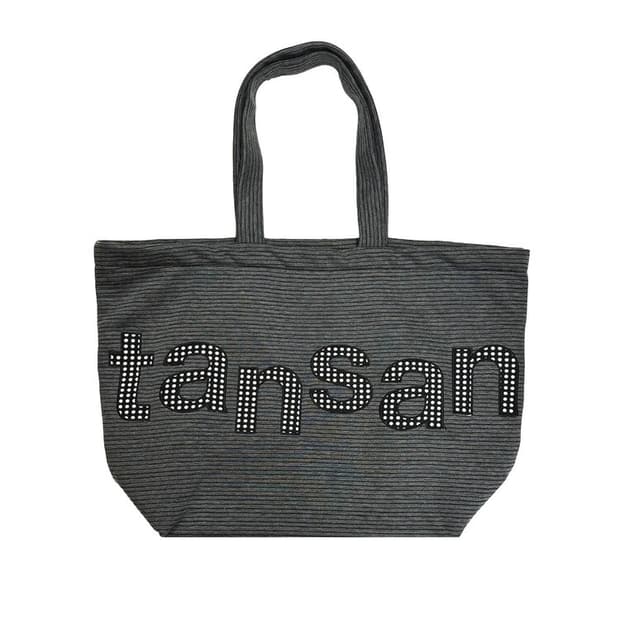 탄산마그네슘 탄산 로고 쇼퍼백 그레이