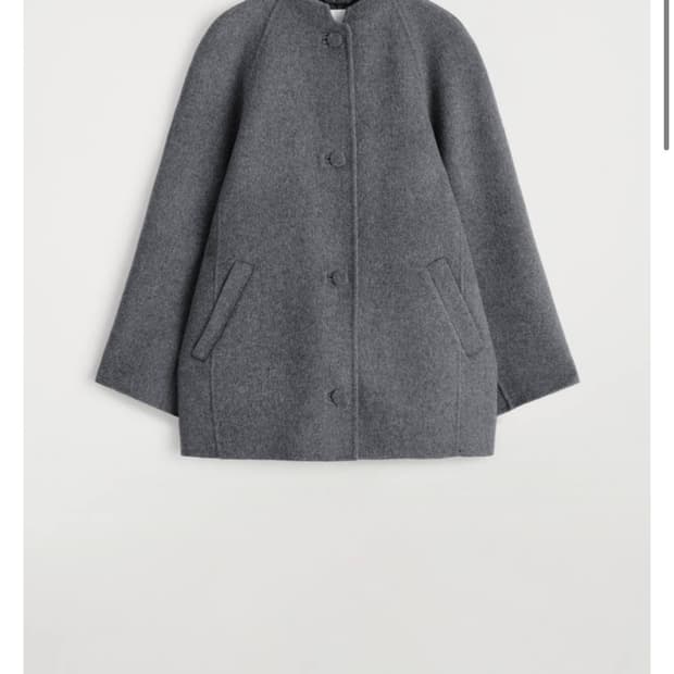 COS 라운드 더블페이스 울 재킷