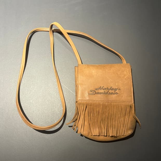 할리데이비슨 가죽 웨스턴 크로스백