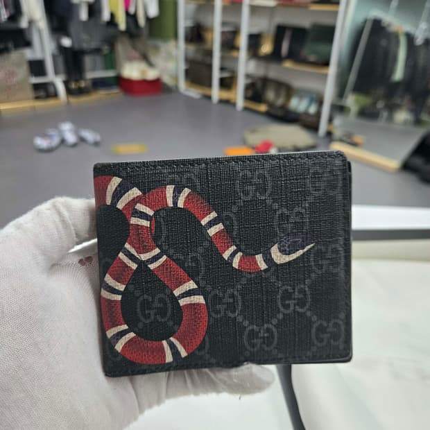 [50%세일] 구찌 킹스네이크 반지갑