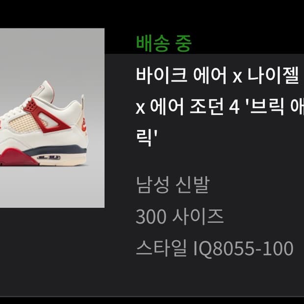 [300] 나이키 에어조던4 나이젤 실베스터