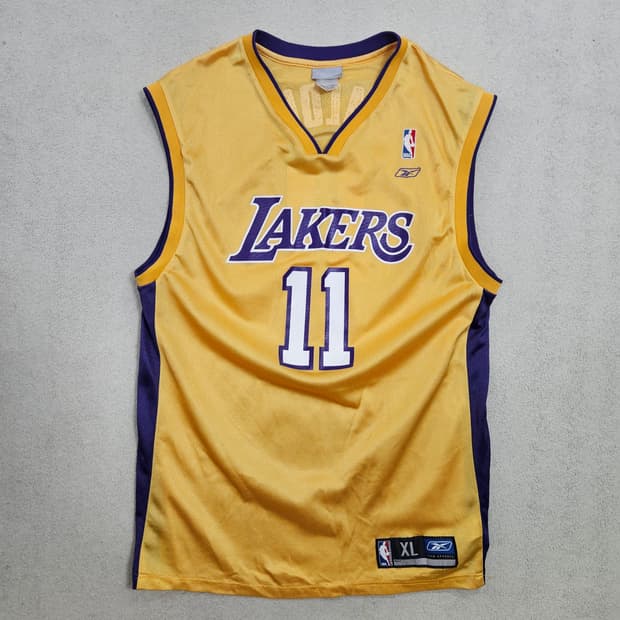 리복 레이커스 칼 말론 져지 XL