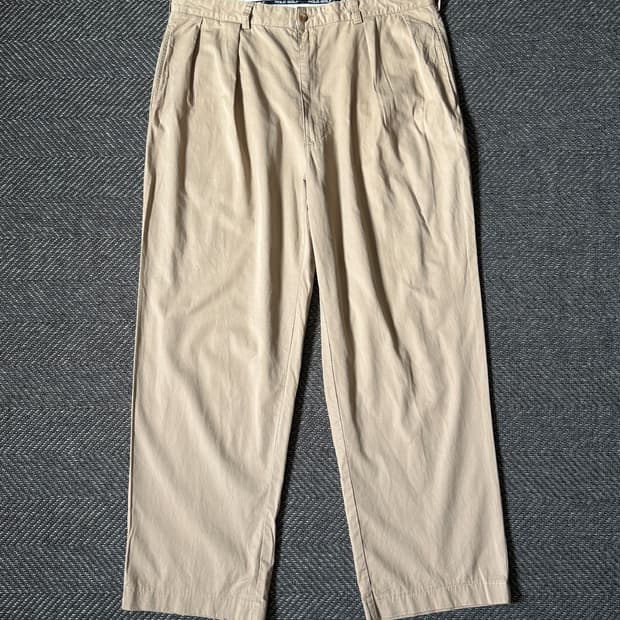 (38) 90s 폴로 랄프로렌 골프 클래식 플리츠 치노 팬츠