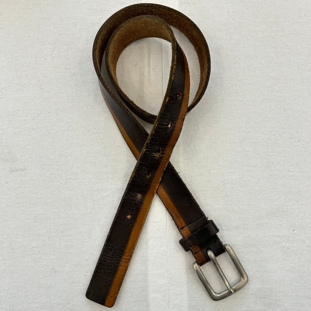 요지 야마모토 Y’s for men 투톤 레더 벨트