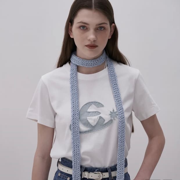 엘리오티 Essential Logo Ts_White