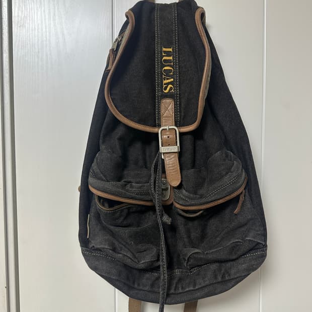 LUCAS 루카스 빈티지 데님 백팩 가방
