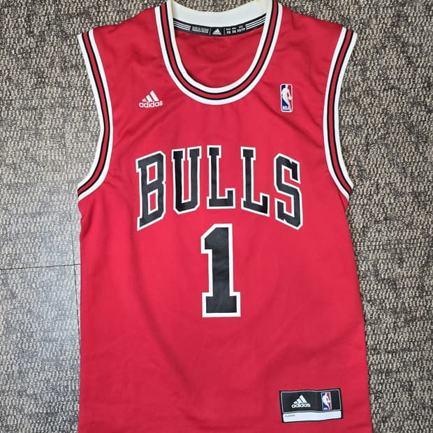NBA 아디다스 저지 시카고 불스 데릭 로즈 #1 XS