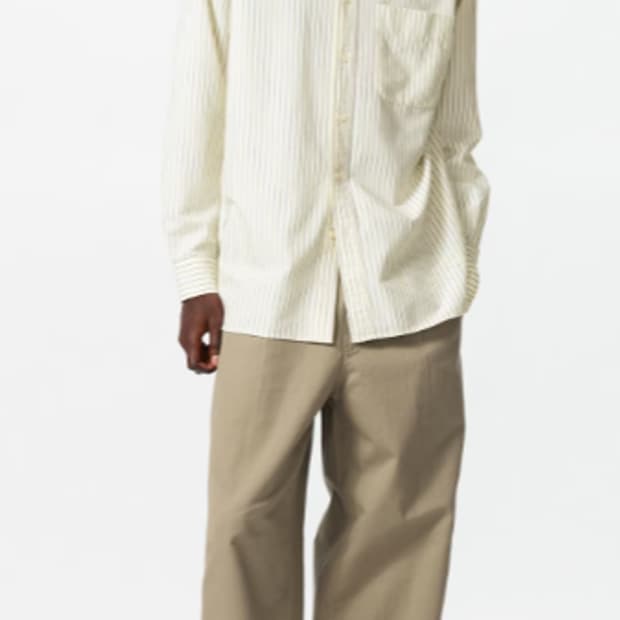 유니클로 JW앤더슨 옥스포드 스프라이트 셔츠 옐로우 M