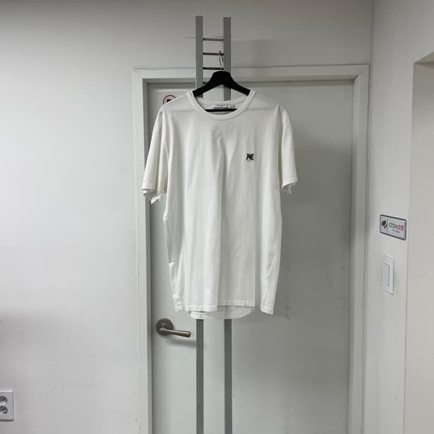 메종키츠네 폭스 반팔 티셔츠 화이트 XL