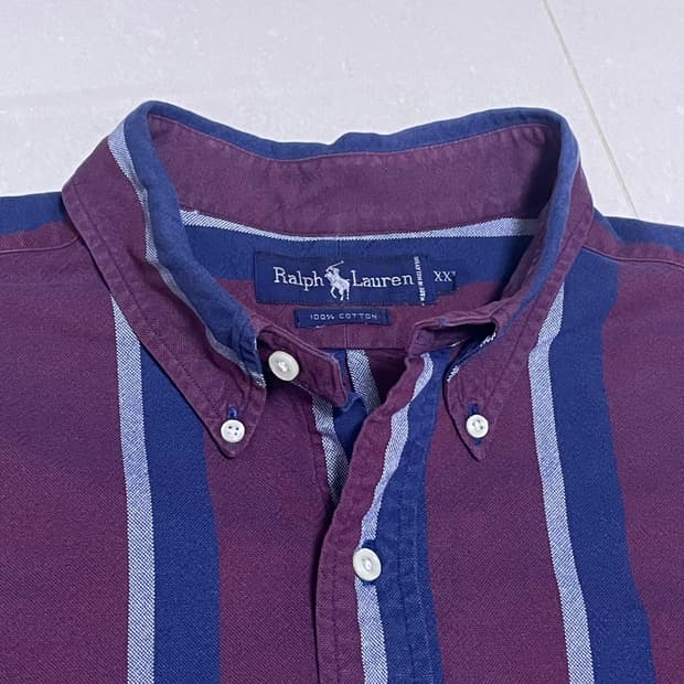 POLO 폴로 랄프로렌 헤비코튼 스트라이프 셔츠