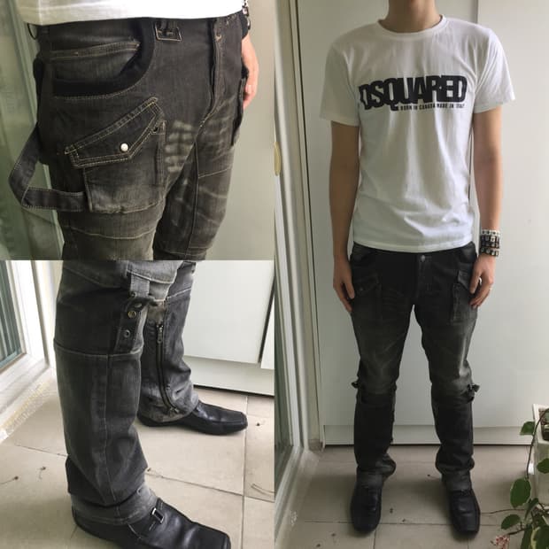 PPFM Multi Pocket Cargo Denim Pants