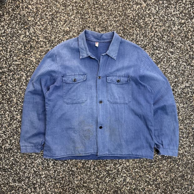 70s 빈티지 프렌치 워크 자켓 (M) 