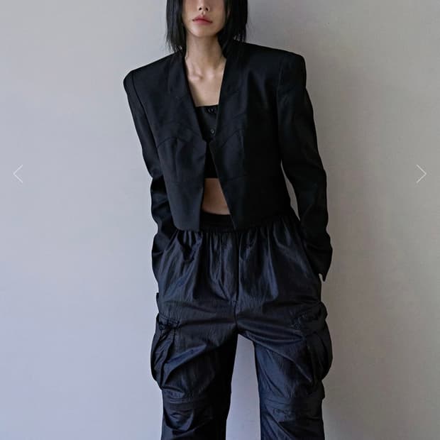 랑거 브라렛 패드자켓 블랙 새상품