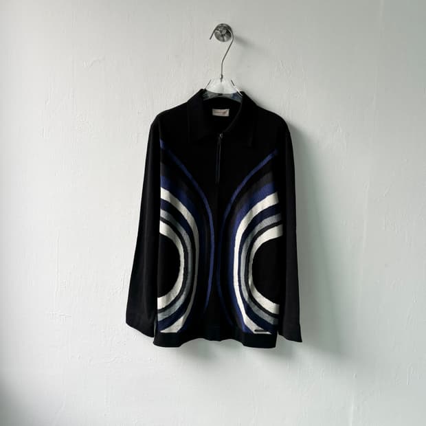 베르사체 클래식 하프 집업 스웨터 