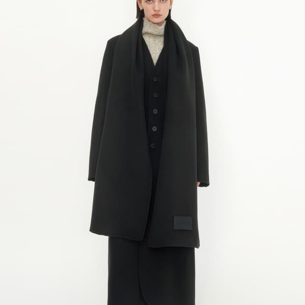 트리밍버드 캐시미어 머플러 딥 브라운