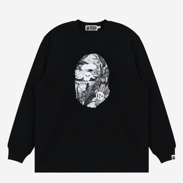 베이프 / 트리 카모 에이프 롱슬리브 블랙 / 2xl
