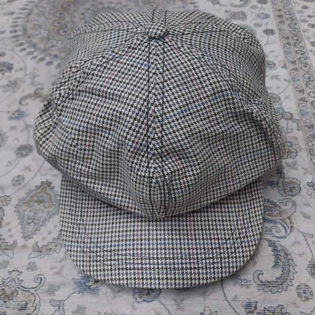 (새상품) 윌슨 골프 헤링본 체크 헌팅캡 모자