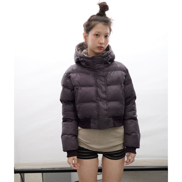 테스트 매커니즘 Achinara 숏패딩 퍼플