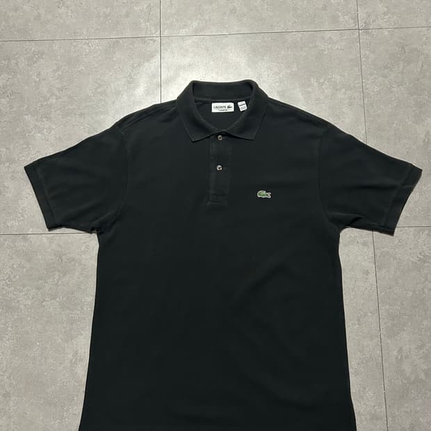 라코스테 블랙컬러 빈티지 pk코튼 셔츠  100size  