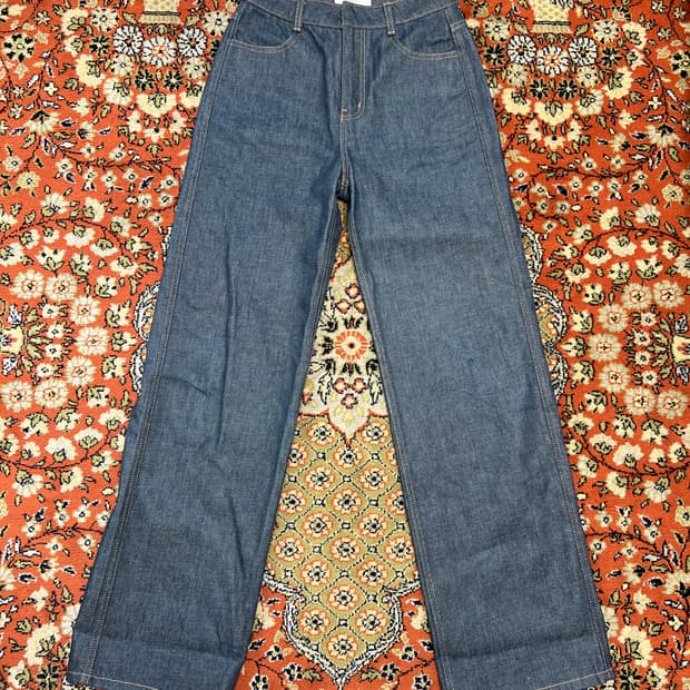 [0사이즈] AMOMENTO 아모멘토 인디고 데님 팬츠