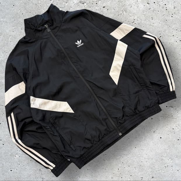 [M] 아디다스 리카이브 트랙탑 블랙 바람막이 자켓 D105