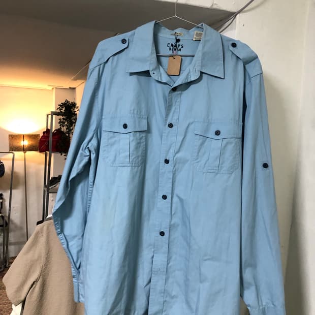 Chaps Denim 투 포켓 셔츠