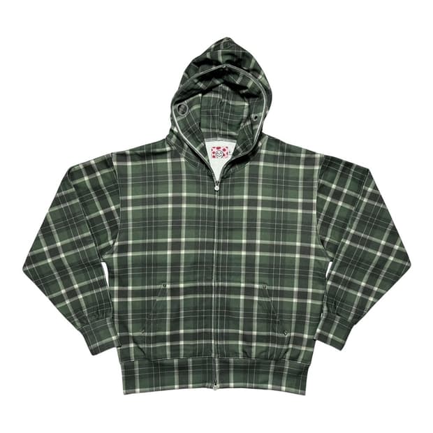 Star Team PLAID FULL ZIP GREEN