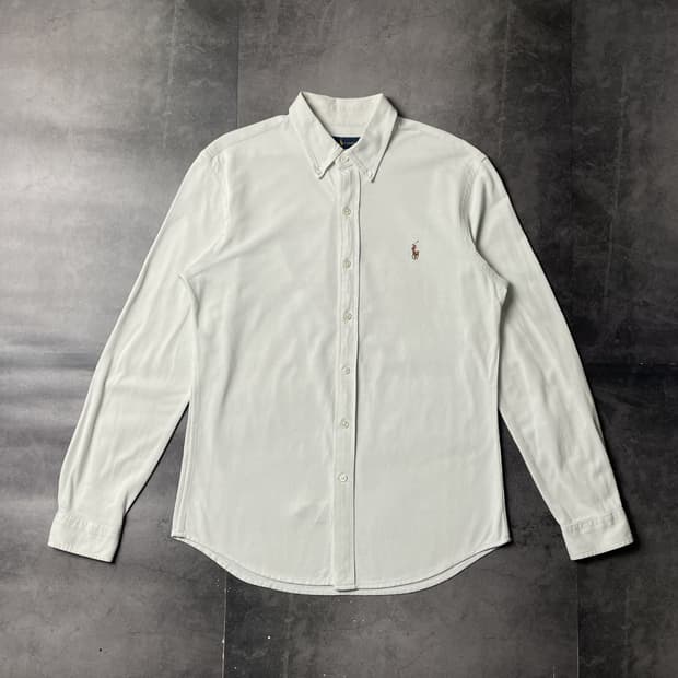 RALPH LAUREN 랄프로렌 화이트 다운버튼 코튼 셔츠 A01068