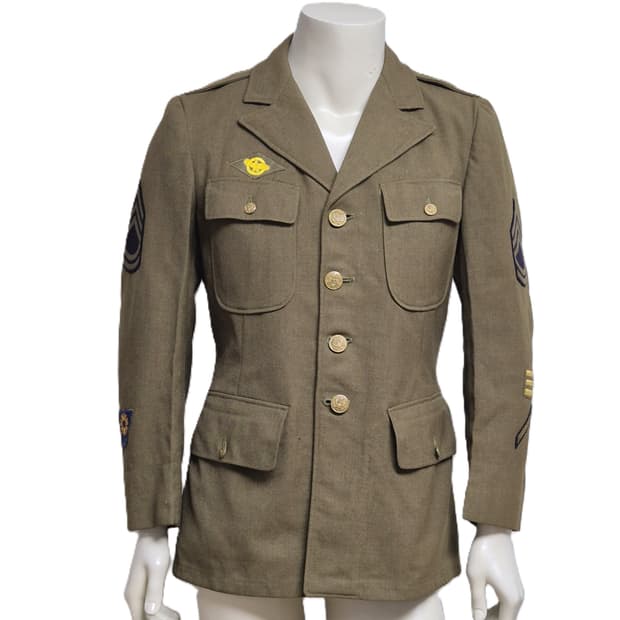 미육군 구형 중사 WW2 정복 전투복 상의 자켓