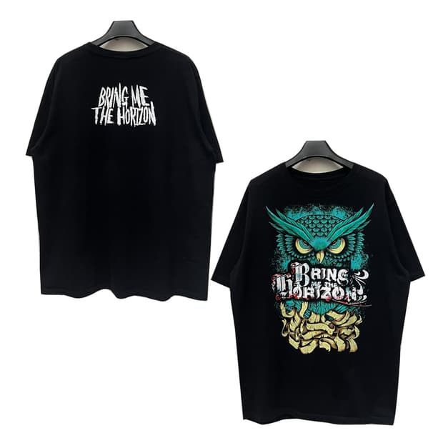 Bring me the Hotizon 락밴드 빈티지 반팔티 3XL급