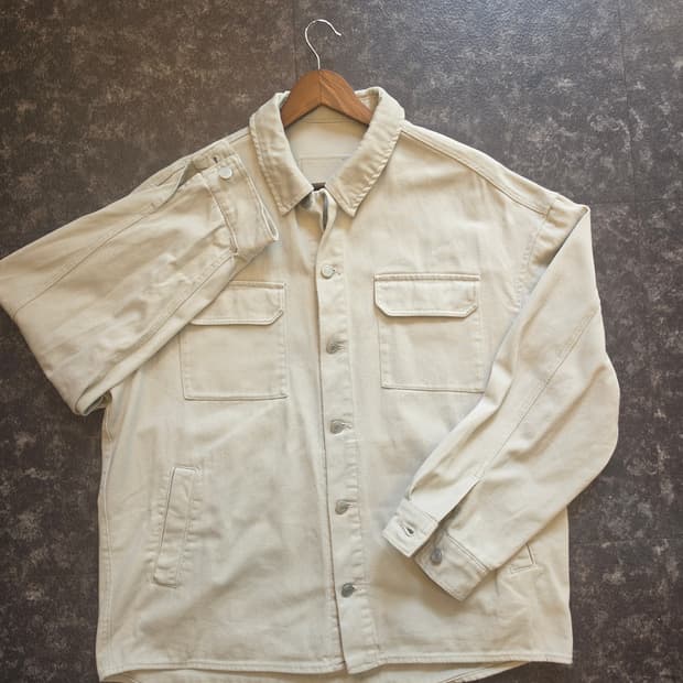 US N THEM 크림 코듀로이 셔켓 자켓 (100 / 레트로 감성)