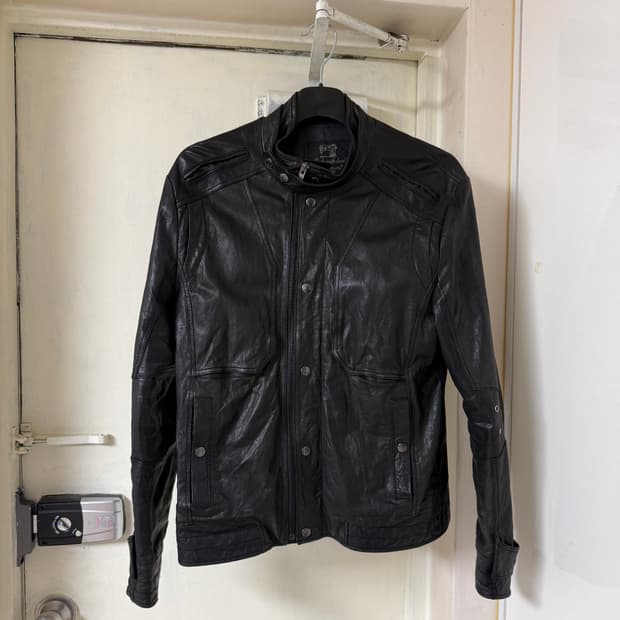 Guess lambskin leather jacket