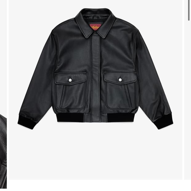 뮤티머 mutimer 레더 봄버 자켓