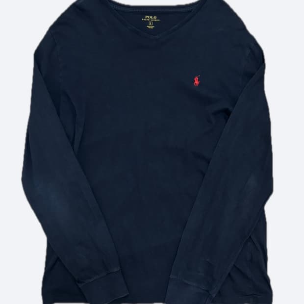 폴로 랄프로렌 브이넥 티셔츠 L