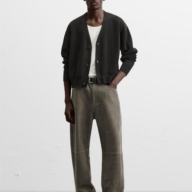 [30] ZARA 워싱 이팩트 레더 팬츠