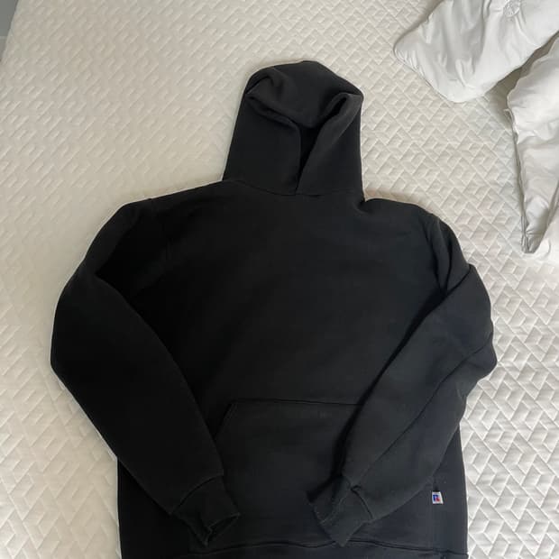 80s usa 러셀 후드 블랙 M