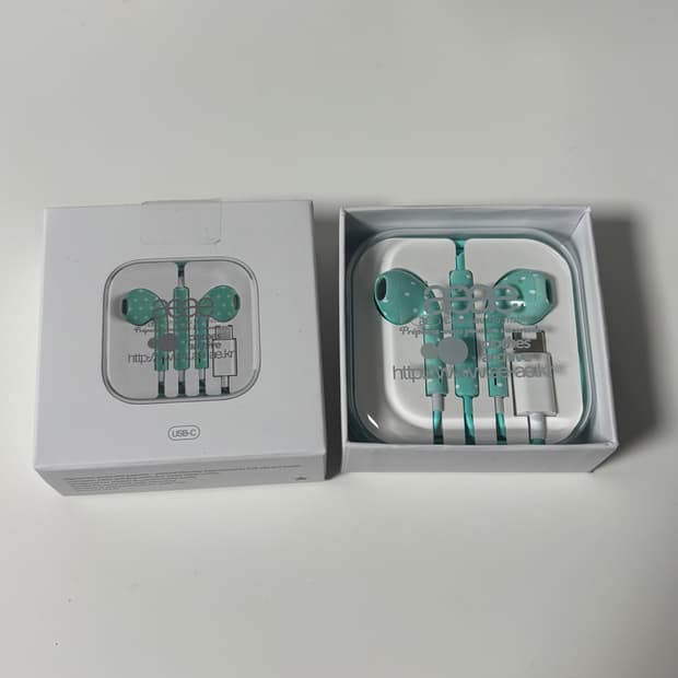 새상품) aeae 이어폰 c타입 민트