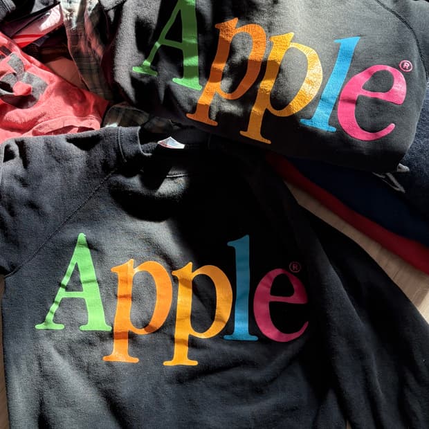 빈티지 애플 스웻 90s apple