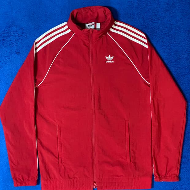 Adidas 아디다스 오리지널 슈퍼스타 윈드브레이커 레드 S